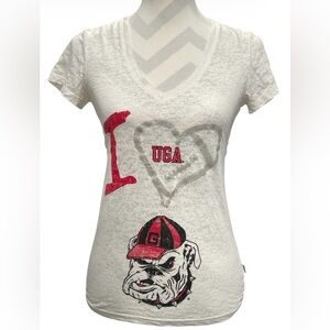 White Soffe UGA Graphic T-Shirt Women’s M